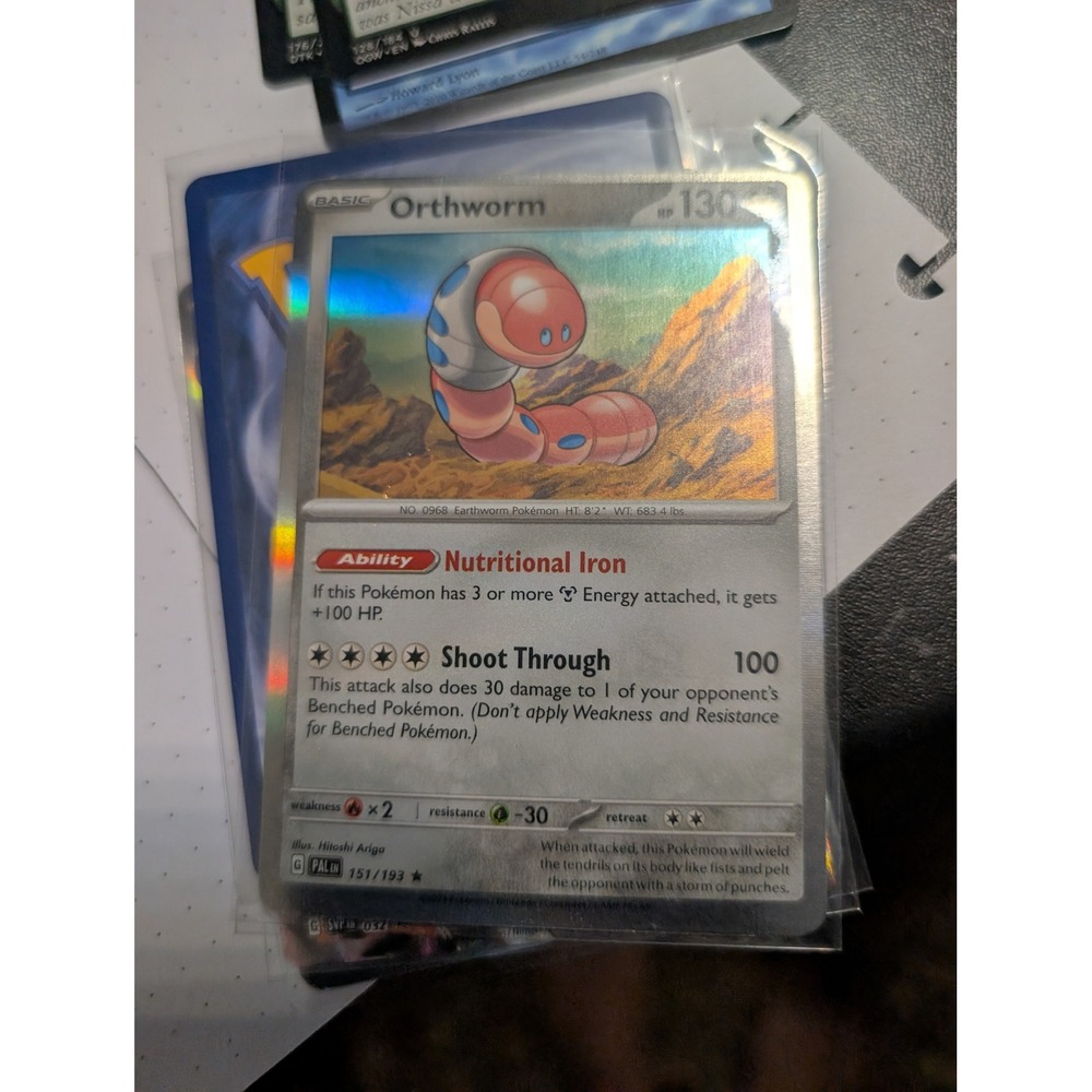 Pokemon Orthworm 151/193 Rare Holo Paldea Evolved Scarlet & Violet NM